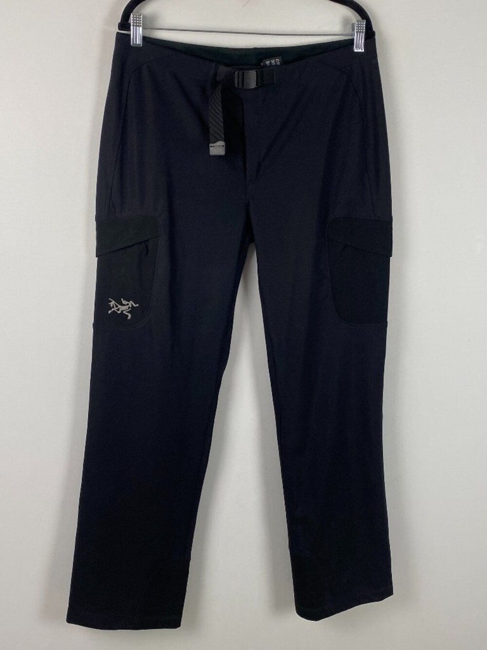 Arcteryx Cargo Hiking Pants Womens Large 12-14 Black Polartec Fleece Lined